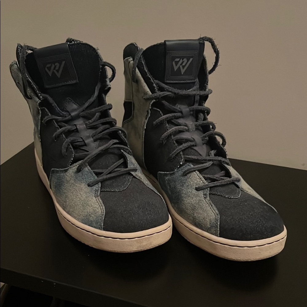 Jordan Westbrook Why Not 0.2 blue and jeans High-Top Sneakers with Suede Finish
